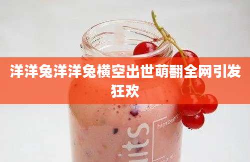 洋洋兔洋洋兔横空出世萌翻全网引发狂欢