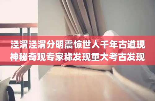 泾渭泾渭分明震惊世人千年古道现神秘奇观专家称发现重大考古发现