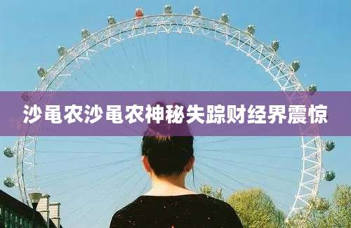 沙黾农沙黾农神秘失踪财经界震惊
