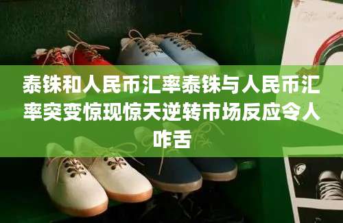 泰铢和人民币汇率泰铢与人民币汇率突变惊现惊天逆转市场反应令人咋舌