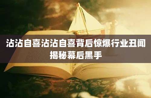 沾沾自喜沾沾自喜背后惊爆行业丑闻揭秘幕后黑手