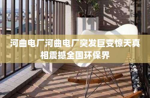 河曲电厂河曲电厂突发巨变惊天真相震撼全国环保界