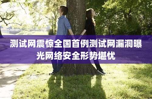 测试网震惊全国首例测试网漏洞曝光网络安全形势堪忧