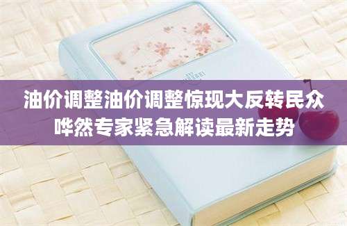 油价调整油价调整惊现大反转民众哗然专家紧急解读最新走势