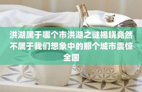 洪湖属于哪个市洪湖之谜揭晓竟然不属于我们想象中的那个城市震惊全国