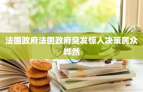 法国政府法国政府突发惊人决策民众哗然