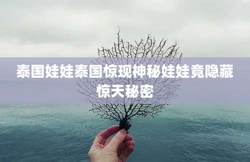 泰国娃娃泰国惊现神秘娃娃竟隐藏惊天秘密