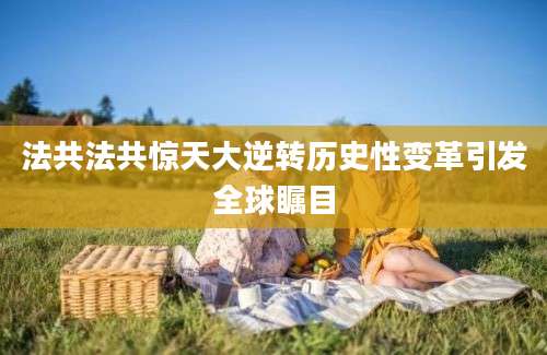 法共法共惊天大逆转历史性变革引发全球瞩目