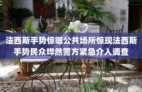 法西斯手势惊曝公共场所惊现法西斯手势民众哗然警方紧急介入调查