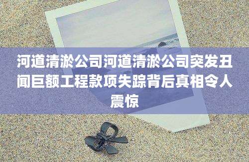 河道清淤公司河道清淤公司突发丑闻巨额工程款项失踪背后真相令人震惊