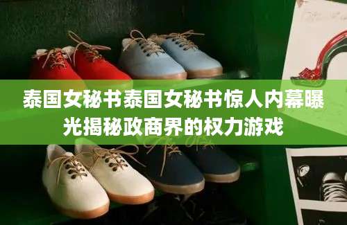 泰国女秘书泰国女秘书惊人内幕曝光揭秘政商界的权力游戏