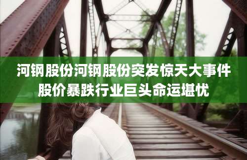 河钢股份河钢股份突发惊天大事件股价暴跌行业巨头命运堪忧
