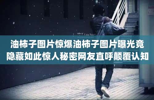 油柿子图片惊爆油柿子图片曝光竟隐藏如此惊人秘密网友直呼颠覆认知
