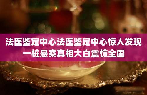 法医鉴定中心法医鉴定中心惊人发现一桩悬案真相大白震惊全国