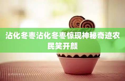 沾化冬枣沾化冬枣惊现神秘奇迹农民笑开颜