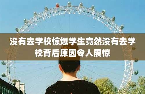没有去学校惊爆学生竟然没有去学校背后原因令人震惊