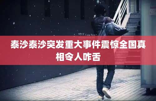 泰沙泰沙突发重大事件震惊全国真相令人咋舌